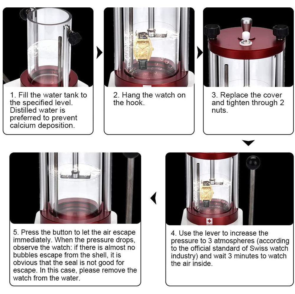 Aluminum Alloy Sturdy Durable Watch Water Waterproof Resistant Proof Tester Tool